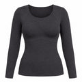Built-In Bra Long Sleeve Comfort T-Shirt